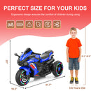 12V Electric Kids Ride-On Dirt Bike with 3 Wheels and Built-In Music Magic Cars 14