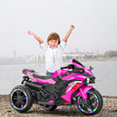 12V Electric Kids Ride-On Dirt Bike with 3 Wheels and Built-In Music Magic Cars 3