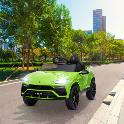 Lamborghini Urus 子供用乗用車 グリーン 12V Electric Lamborghini Urus Kids Ride-On Car with Remote Control - P