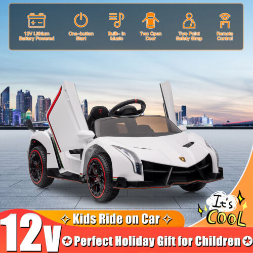 12V Licensed Lamborghini Electric Ride-On Car for Kids - Battery Power