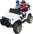 2 Seater 24 Volt 4x4 Electric Ride On Jeep Style Rubber Tires Fully Loaded Truck ATV UTV For Kids W/Magic Cars® Wireless Parental Control