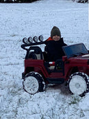 2 Seater 24 Volt 4x4 Electric Ride On Jeep Style Rubber Tires Fully Loaded Truck ATV UTV For Kids W/Magic Cars® Wireless Parental Control