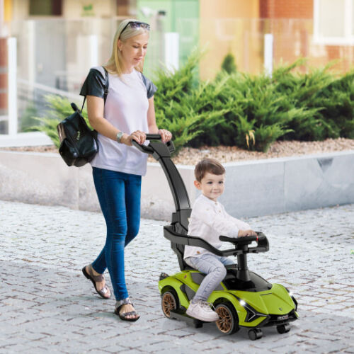 lamborghini baby stroller price 3-in-1 Licensed Lamborghini Ride-On Toy Stroller in Green