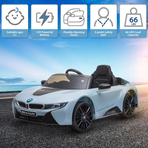 BMW I8 Licensed Electric Ride-On Car for Kids with Remote Control - 12
