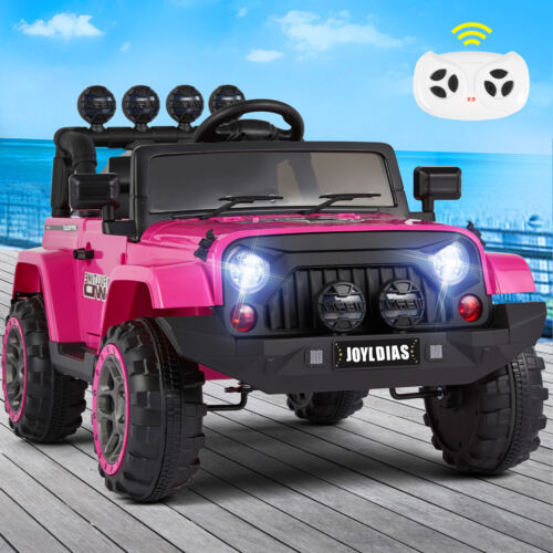 Remote Control Pink Kid Jeep Electric 12V Pink Kids Ride On Jeep