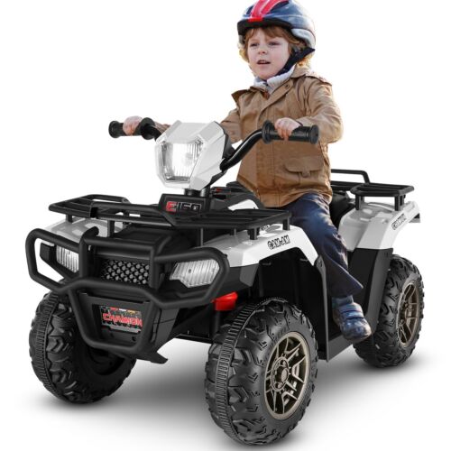 electric quad bicycle Electric 4-Wheeler ATV Quad for Kids with LED Lights, USB and MP3 Player