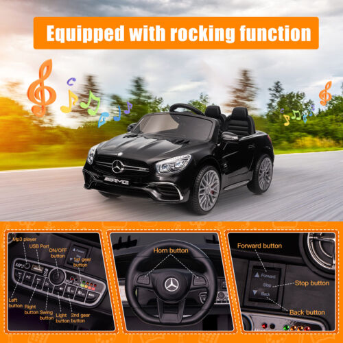 Electric Mercedes Benz AMG SL65 Ride-On Car for Kids with Remote Contr