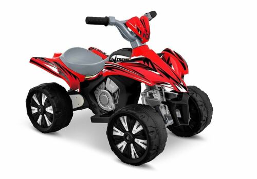 Electric Red ATV Quad Wheeler Ride-On Toy Car with 6V Battery Power