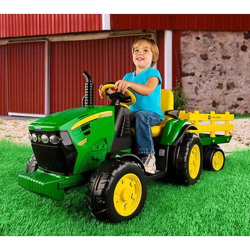 peg perego john deere tractor parts John Deere Ground Force 12V Tractor with Trailer