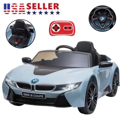 Licensed BMW I8 Electric Ride-On Car for Kids with Remote Control - Bl