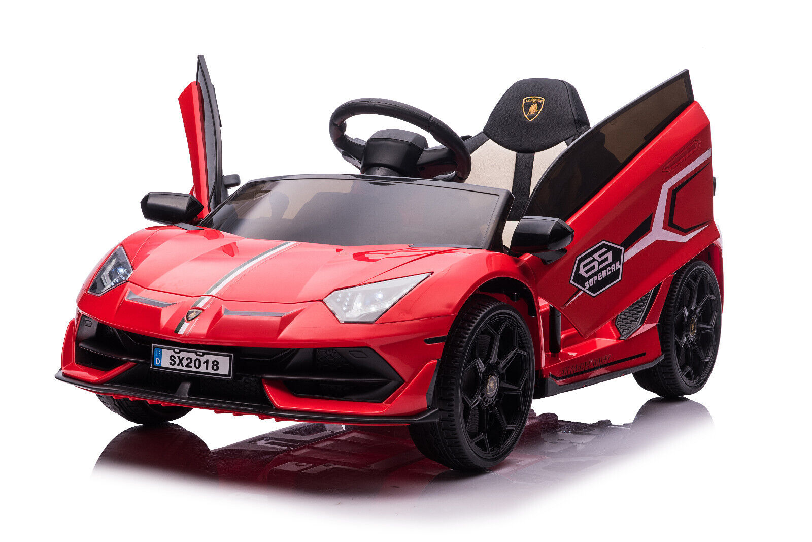 12V Licensed Aventador RideOn Car with Hydraulic Doors fo