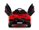 12V Lamborghini Aventador SVJ Kids Ride On Car with Remote Control, Leather Seats, and MP3 Player