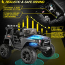 400W 2-Seater Electric Ride-On Jeep for Kids with LED Lights and Remote Control