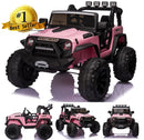 24V Battery-Powered Kids Ride On Truck with Trailer and RC Control - 3 Speeds, Camo Design