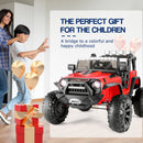 400W 2-Seater Electric Ride-On Jeep for Kids with LED Lights and Remote Control