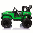 24V Battery-Powered Kids Ride On Truck with Trailer and RC Control - 3 Speeds, Camo Design