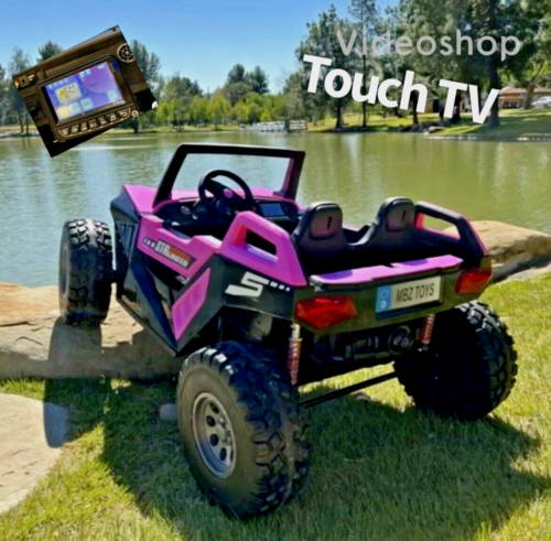 24V Touchscreen Clash Ride On Pink Buggy UTV Can Am Style All Terr