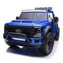 24V FORD F450 SPECIAL EDITION CHILDREN'S RIDE-ON TRUCK TOY 2 SEATS ILLUMINATED WITH REMOTE CONTROL-BLUE