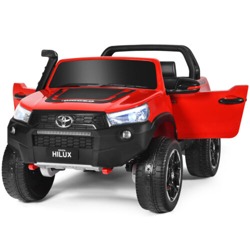 2-Seater Toyota Hilux Ride On Truck with Remote Control - 4WD, 2*12V Battery Powered