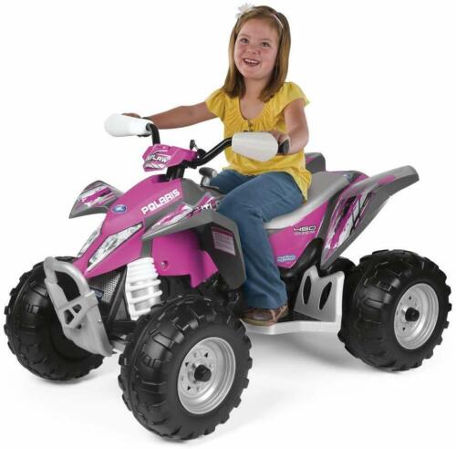 peg perego pink jeep Peg Perego Polaris Kids' ATV Quad Car Motor Toy