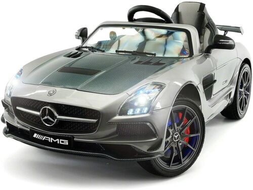 2023 Carbon Silver SLS AMG Mercedes Benz Toy Car for Children 12V Elec