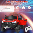 2-Seater Toyota Hilux Ride On Truck with Remote Control - 4WD, 2*12V Battery Powered