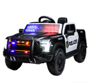 12V Black Remote Control Ride-On Car with 4-Wheel Shock Absorption for Kids Aged 3-6