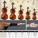1/4 Size Beginner Violin Set Natural Solid Wood with Bow Rosin and Case Magic Cars 4