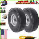 10-Inch Solid Tire and Wheel Assembly with Bearings 2-Pack Maintenance-Free Magic Cars Variant 0