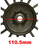 10" Rear Wheel for Retro 50cc Scooters - Silver - image 2