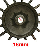 10" Rear Wheel for Retro 50cc Scooters - Silver - image 3