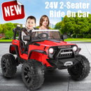 12/24V Large Electric Ride-On Truck for Kids with Parental Remote Control Magic Cars 10