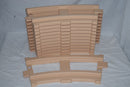 Curved Peg Perego Ride-On Train Track with Thomas Santa FE Train Design Magic Cars Variant 0
