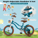 12 Inch Adjustable Kids Bike with Removable Basket for Ages 3-4 Years Magic Cars 4