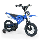 Motorcycle-Style 12-Inch Kids Bike for Boys and Girls Ages 3-4 - Blue Magic Cars Variant 0
