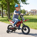 Red Motorcycle-Inspired 12 Inch Bike for Kids Aged 3-4 Years Magic Cars 1