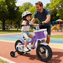 Magic Purple 12-Inch Kids Bike with Training Wheels for Ages 3-4 Magic Cars 1