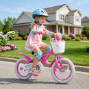 Spring Party Pink 12-Inch Girls Bike with Basket for Ages 3-4 Magic Cars 2