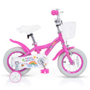 Spring Party Pink 12-Inch Girls Bike with Basket for Ages 3-4 Magic Cars 3