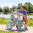 12-Inch Girls Bike with Training Wheels and Basket for Ages 3-4 Magic Cars 1