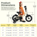 12-Inch Children's Sport Bicycle with Detachable Training Wheels Magic Cars 3