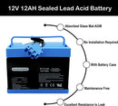 12 Volt 12AH Replacement Battery for Peg Perego Tractor and Polaris RZR 900 John Deere Gator XUV Magic Cars 3