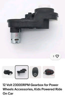 12 Volt 23000 RPM Gearbox Power Wheels Accessories for Kids Powered Ride-On Cars Magic Cars Variant 0