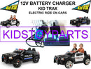 Volt Battery Charger for Kid Trax Dodge Pursuit Police Car with Large Blue Connector Magic Cars 0