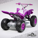 12-Volt Battery-Powered Purple Ride-On ATV with Music for Girls Ages 3-5 Years Magic Cars 4