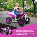 12-Volt Battery-Powered Purple Ride-On ATV with Music for Girls Ages 3-5 Years Magic Cars 7
