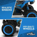 12 Volt Blue Phantom ATV Ride-On with Action Wheels, Battery Powered for Boys and Girls Magic Cars 4