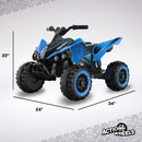 Volt Blue Phantom Battery-Powered ATV Ride-On for Boys and Girls Magic Cars 6