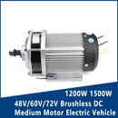 1200/1500W Brushless Medium Motor Electric Tricycle 48/60/72V BM1424ZXF Magic Cars 1
