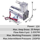 120PSI Compact 1/8NPT Air Suspension Compressor with 12V Fittings Magic Cars 5